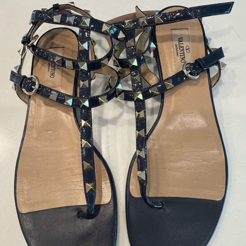 Valentino Garavani Studded Sandals 38 1/2
